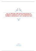 AQA AS HISTORY THE QUEST FOR POLITICAL  STABILITY: GERMANY, 1871–1991 COMPONENT 1L  EMPIRE TO DEMOCRACY, 1871–1929 QP MAY 2024