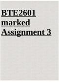 BTE2601 marked Assignment 3