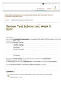 COUN 6360-23, Week 5 Competency Quiz; Reliability and Validity (Jan 2022)