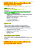 NR 509NR509 (2)Group Final Exam (2). Study guide latest update 