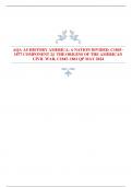 AQA AS HISTORY AMERICA: A NATION DIVIDED, C1845– 1877 COMPONENT 2J THE ORIGINS OF THE AMERICAN  CIVIL WAR, C1845–1861 QP MAY 2024