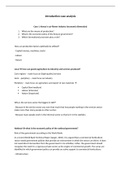 Complete summary/ complete samenvatting alle stof Case Analysis Introduction (3e toets)