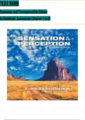 TEST BANK For Sensation and Perception,10th Edition by Goldstein & Brockmole, ISBN: 9781305580299, All 15 Chapters Covered, Verified Latest Edition