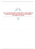 AQA A-LEVEL HISTORY COMPONENT 2T THE CRISIS OF  COMMUNISM: THE USSR AND THE SOVIET EMPIRE,  1953–2000 QP JUNE 2024