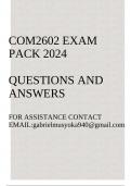 COM2602 Exam pack 2024(Integrated Organisational Communication) Questions and answers