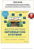 Test Bank for Accounting Information Systems: Connecting Careers, Systems, and Analytics 1st Edition by (Savage/Brannock/Foksinska)