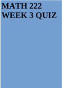 MATH 222 WEEK 3 QUIZ