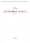 AQA A-LEVEL LAW PAPER 2 QP JUNE 2024