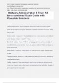 Mortuary Administration II Final- All tests combined Study Guide with Complete Solutions