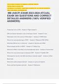 MB (ASCP) EXAM 2023-2024 ATCUAL EXAM 300 QUESTIONS AND CORRECT DETAILED ANSWERS (100% VERIFIED ANSWERS)