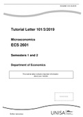 Microeconomics ECS 2601 Semesters 1 and 2 2022