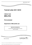 03 Tutorial Letter 201 1 2019 for Labour Law (MRL3702).