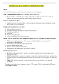 ATI  MENTAL HEALTH  EXAM 1 2019 STUDY GUIDE 