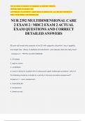 NUR 2392 MULTIDIMENSIONAL CARE 2 EXAM 2 / MDC2 EXAM 2 ACTUAL EXAM QUESTIONS AND CORRECT DETAILED ANSWERS