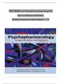 TEST BANK For Psychopharmacology: Drugs, the Brain, and Behavior, 4th Edition By Meyer Nursing, Verified Chapters 1 - 20, Complete Newest Version