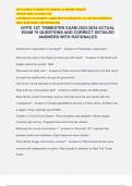 NYPD 1ST TRIMESTER EXAM 2023-2024 ACTUAL EXAM 70 QUESTIONS AND CORRECT DETAILED ANSWERS WITH RATIONALES