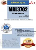 MRL3702 October/November Exam 2024 - DUE 13 October 2024