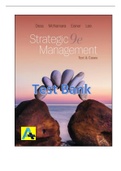 [Test Bank] Strategic Management,, Text and Cases 9th Edition by Dess, McNamara, Eisner