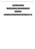 SOLUTION MANUAL For Michael Brandl, Money, Banking, Financial Markets and Institutions 2nd Edition Chapters 1 - 24, Complete Latest Version