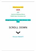 Official Summer 2024 OCR GCSE Chemistry A (Gateway Science) J248/02: Paper 2 (Foundation tier) Merged Question Paper + Mark Scheme + Data Sheet