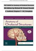 TEST BANK for Anatomy of Orofacial Structures 9th Edition by Richard W. Brand; Donald E. Isselhard, 1 - 36 | Complete Chapters