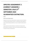 DPR3705 ASSIGNMENT 2 (CORRECT ANSWERS ) SEMESTER 2 DUE 27th SEPTEMBER 2024 GUARANTEED DISTINCTION.