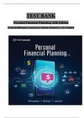 Billingsley/Gitman/Joehnk, Personal Financial Planning, 16th Edition SOLUTION MANUAL, Verified Chapters 1 - 15, Complete Newest Version