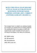 BCEN CFRN FINAL EXAM 2024-2025  ACTUAL EXAM ACCURATE EXAM  QUESTIONS WITH DETAILED  VERIFIED ANSWERS (100% CORRECT  ANSWERS)/ALREADY GRADED A+