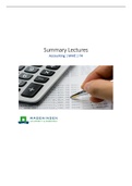 Samenvatting  BEC 22806 - Accounting