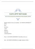 FLETC UPTP TEST EXAM WITH GUARANTEED ACCURATE ANSWERS |VERIFIED