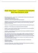   ISQS 3344 Exam 1 Questions And Answers With Real Solutions 2024