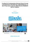 TEST BaNK FOR FUNDaMENTaLS OF NURSING THEORY CONCEPTS aND APPLICaTIONS 4TH EDITION BY JUDITH M WILKINSON, LESLIE S TREaS, KaREN L BaRNETT , MaBLE H SMITH 9780803676862 ALL CHaPTERS .