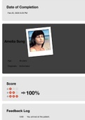 Amelia Sung VSIM  Amelia Sung Age: 36 years Diagnosis: Active labor | Latest complete 2022 score 100%