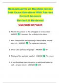 Massachusetts 2a Hoisting license  Sets Exam Questions With Revised  Correct Answers   Revised & Reviewed  Guaranteed Pass!!