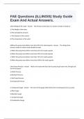  FAE Questions (ILLINOIS) Study Guide Exam And Actual Answers.