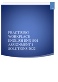 ENN1504 ASSIGNMENT 1 SOLUTIONS FIRST SEMESTER 2022