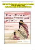 Test Bank For Maternal Child Nursing Care 3rd Canadian Edition By Keenan Lindsay All  Chapters 1 to 25 complete Verified  editon  ISBN: 9780323759205