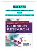 Test Bank For Reading, Understanding, and Applying Nursing Research 6th Edition By James A. Fain All 1-15 Chapters Covered ,Latest Edition ISBN:9781719641821