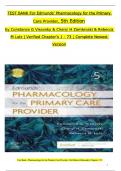 TEST BANK For Edmunds' Pharmacology for the Primary Care Provider, 5th Edition by Constance Visovsky  All Chapters 1 to 73 complete Verified editon ISBN: 9780323661683