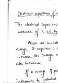 Electrical capacitance of galvanometer 