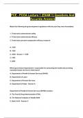 PCE - PCOA Lecture 1 (EXAM 1) Questions And Accurate Answers