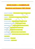 BIO252 EXAM 3 – CHAMBERLAIN Questions and Answers 100% Solved