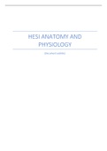 HESI ANATOMY AND PHYSIOLOGY