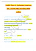 Bio 201 Exam 2 Rio Salado Questions and Answers 100% Solved | Latest Update