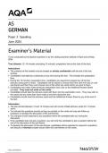 AQA German  7661 paper 3 TN German AS 8Apr to 24 May 2024 G400A E8