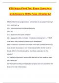 ETS Major Field Test Exam Questions and Answers 100% Pass | Graded A+