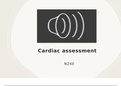 Presentation NUR2301 Med-surg (NUR2301) Cardiac assessment 2021