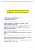 CMSP REVIEW QUESTIONS AND ANSWERS WELL ILLUSTRATED.