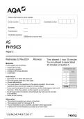 AQA AS PHYSICS Paper 2 JUNE 2024 QUESTION PAPER