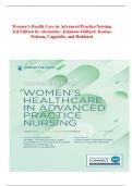 Test Bank for Women’s Health Care in Advanced Practice Nursing 3rd Edition by Alexander, Johnson-Mallard, KostasPolston, Cappiello, and Hubbard